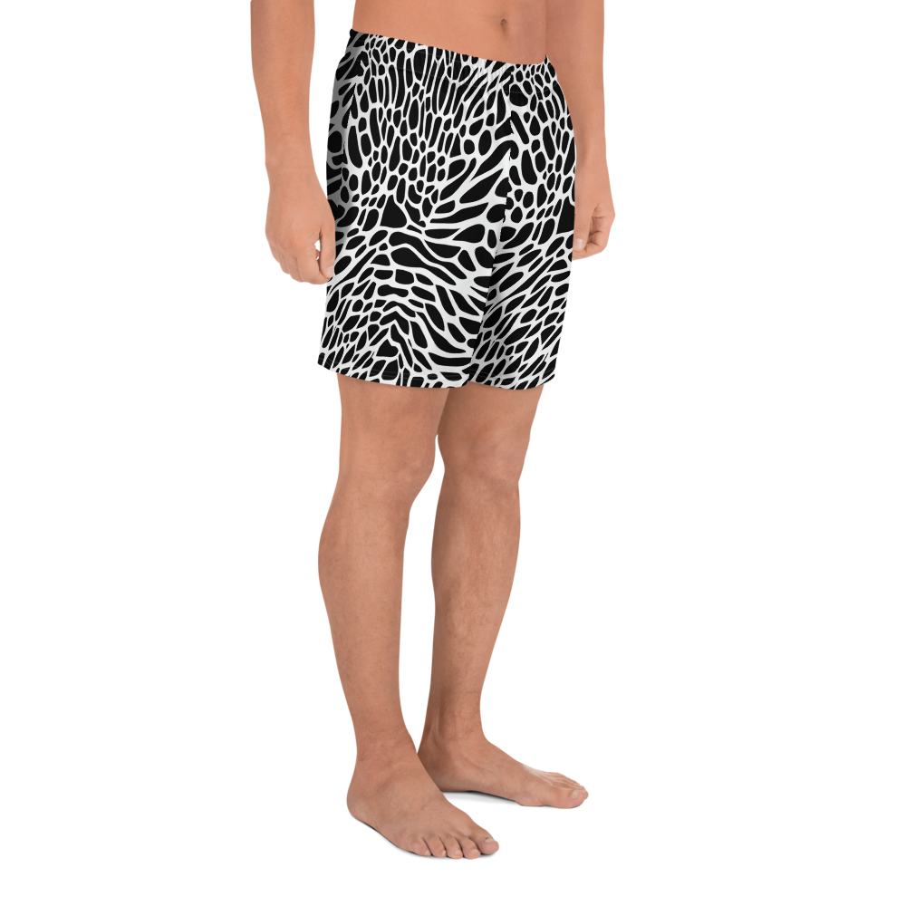 Men's Athletic Shorts - Monochrome Mystique