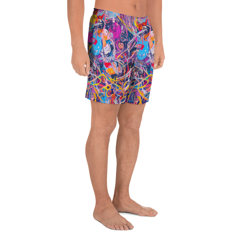 Men's Athletic Shorts - Vibrant Fusion