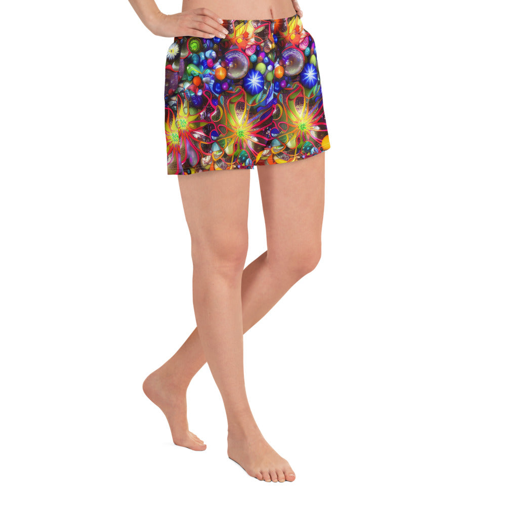 Women’s Athletic Shorts - Euphoric Sphere