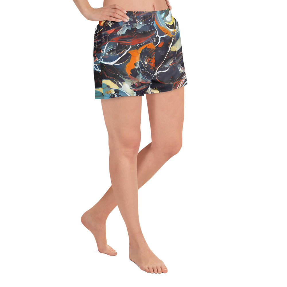 Athletic Shorts - Neo-Splash Labyrinth