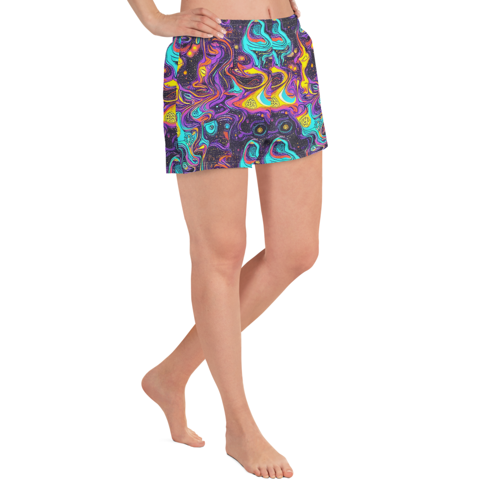 Women’s Athletic Shorts - Hutty Nebula