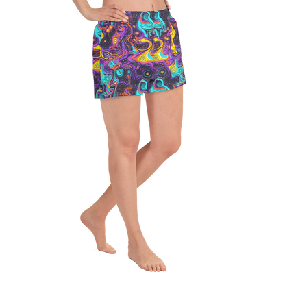 Women’s Athletic Shorts - Hutty Nebula