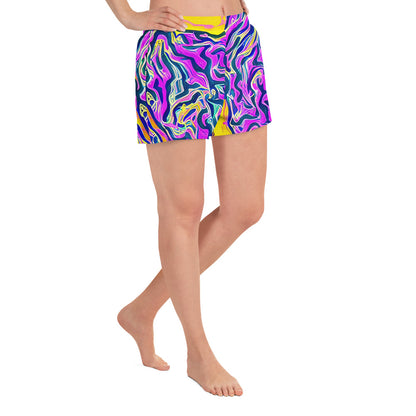 Women’s Athletic Shorts - Zenith Waves