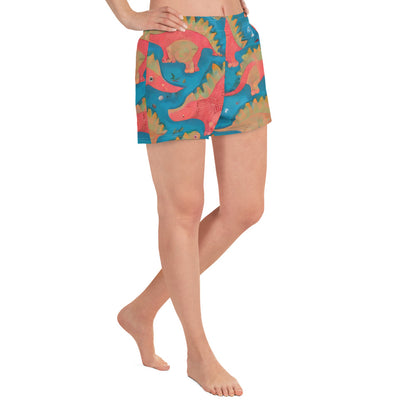 Women’s Athletic Shorts - Jurassic Jive