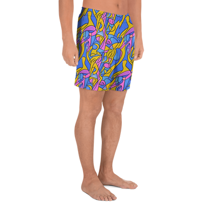 Men's Athletic Shorts - Cosmic Curves