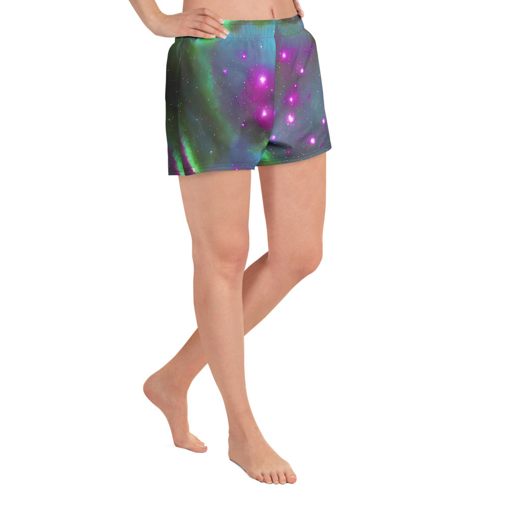 Women’s Athletic Shorts - Interstellar Haze