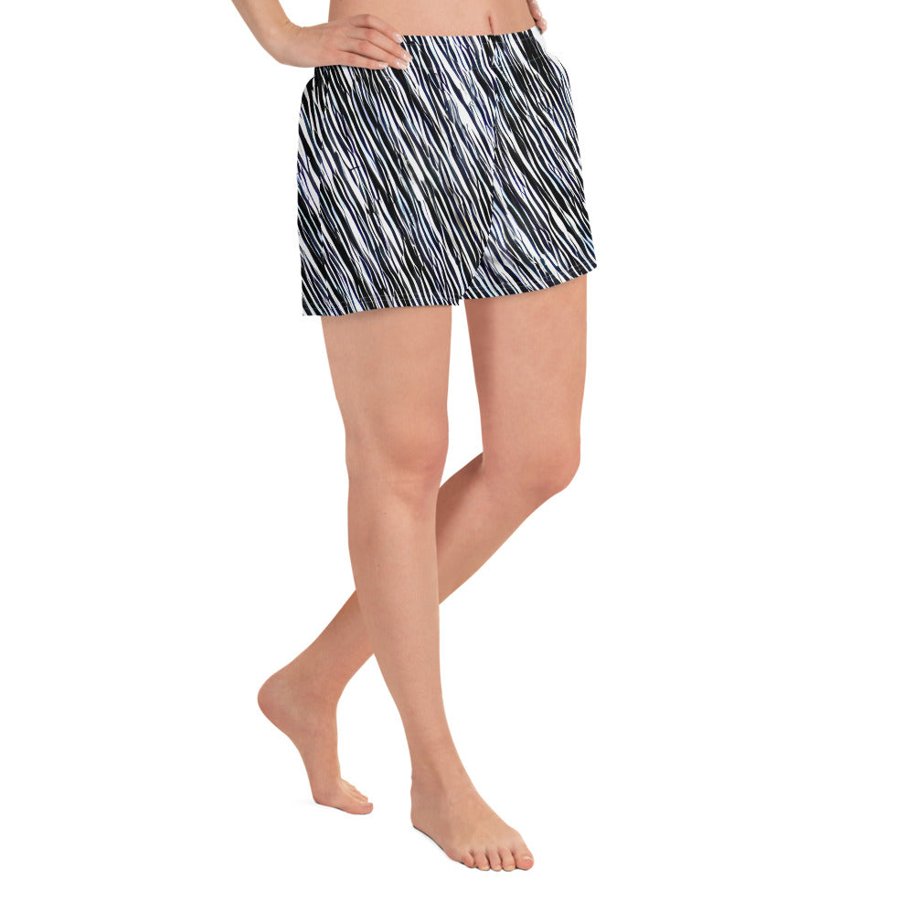 Women’s Athletic Shorts - Dupain Waves