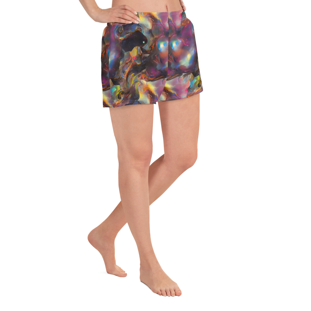 Women’s Athletic Shorts - Cosmic Fusion