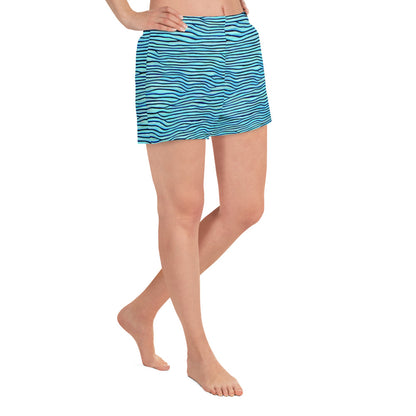 Women’s Athletic Shorts - Aqua Drift