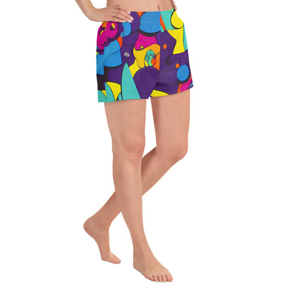 Women’s Athletic Shorts - Psychedelic Harmony