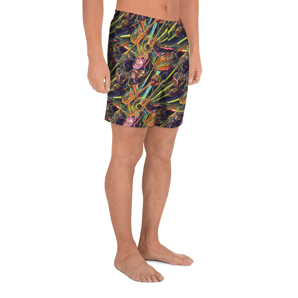 Men's Athletic Shorts - Psychedelic Deep Space
