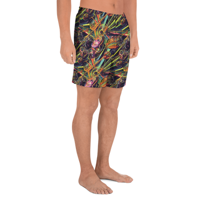 Men's Athletic Shorts - Psychedelic Deep Space