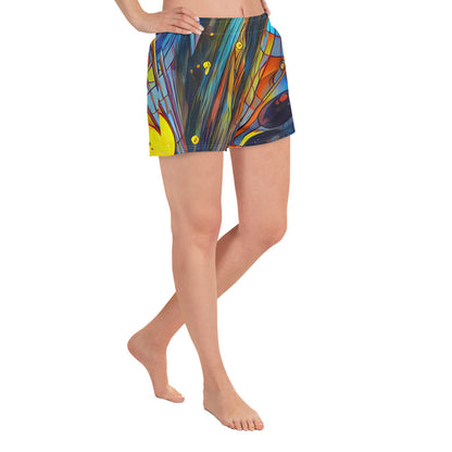 Women’s Athletic Shorts - Spectral Strands