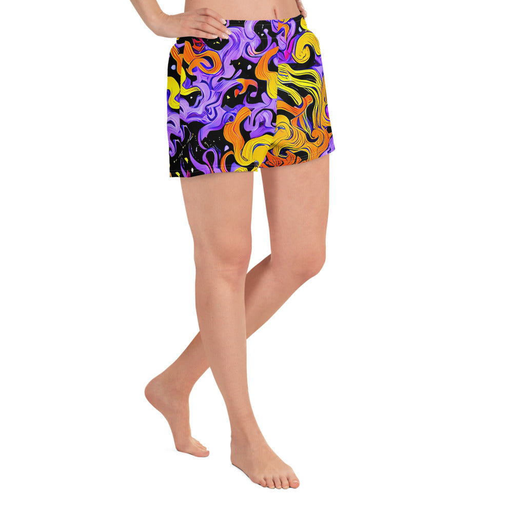 Women’s Athletic Shorts - Bosschaert Swirl