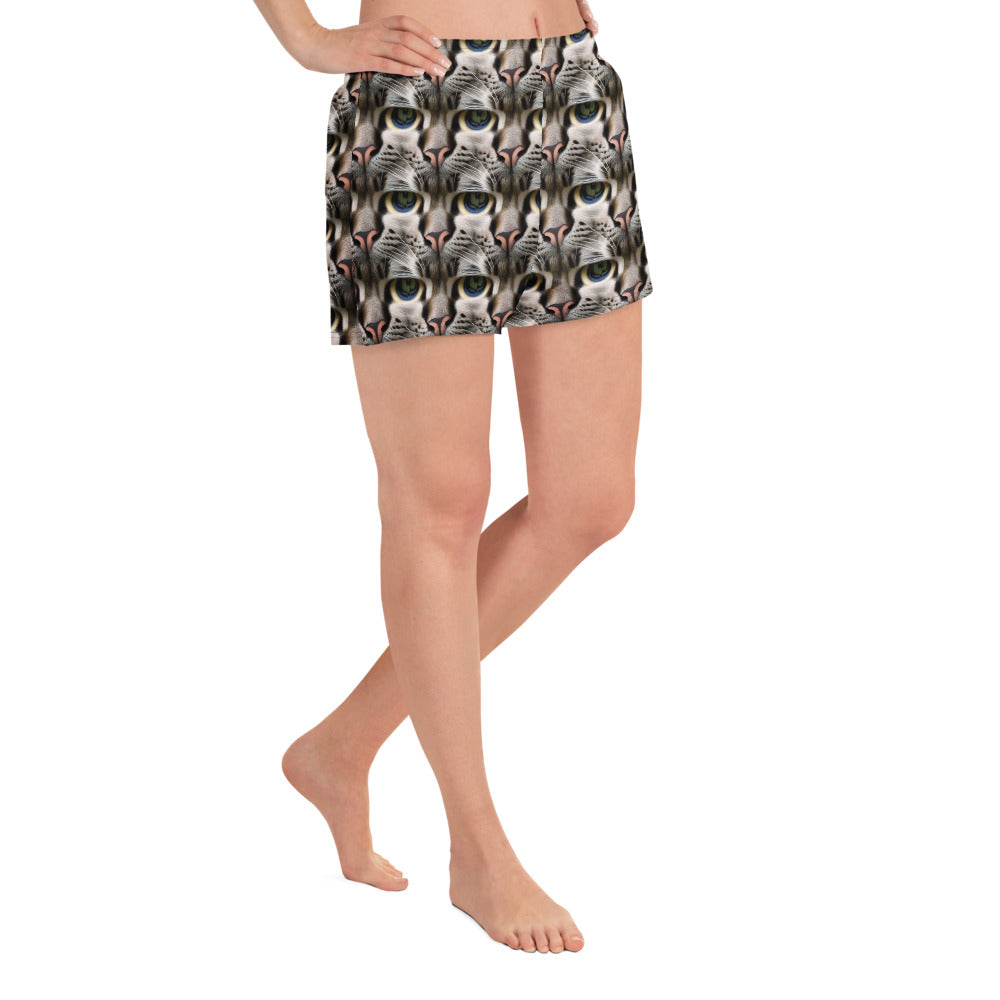 Athletic Shorts - Feline Mirage
