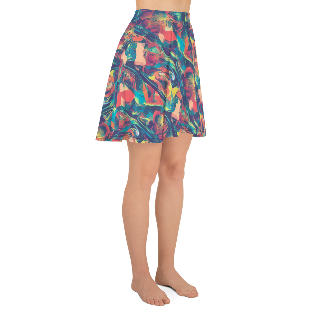 Skater Skirt - Neon Aurora