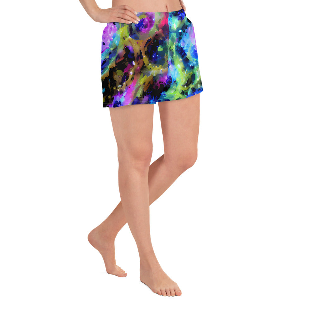 Women’s Athletic Shorts - Fantasy Spiral
