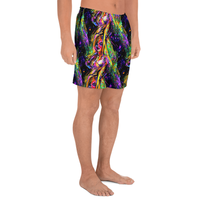 Men's Athletic Shorts - Galactic Flamenco