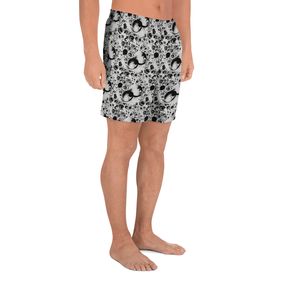 Men's Athletic Shorts - Crater Swirl