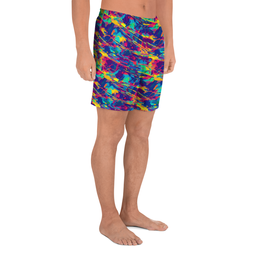 Men's Athletic Shorts - Spectrum Streaks