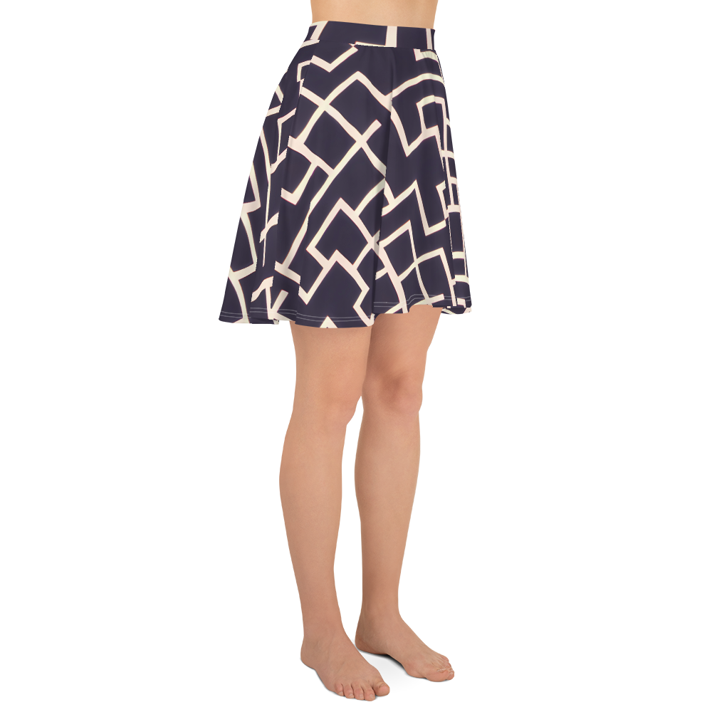 Skater Skirt - Gilded Gridlock