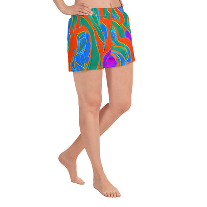 Women’s Athletic Shorts - Childish Strokes