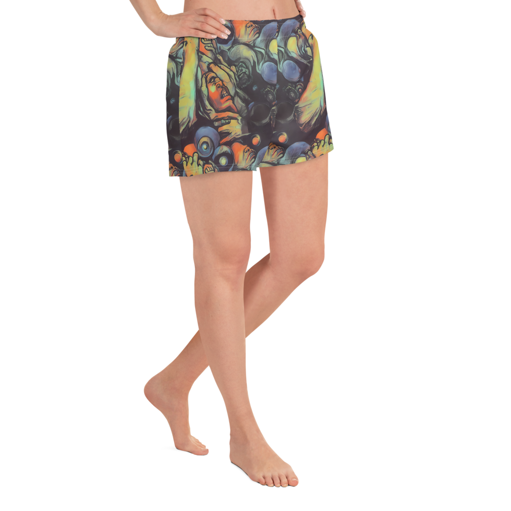 Women’s Athletic Shorts - Cosmic Scream