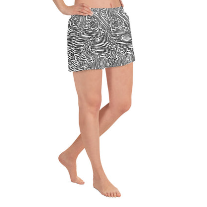 Women’s Athletic Shorts - Whirlpool Echoes