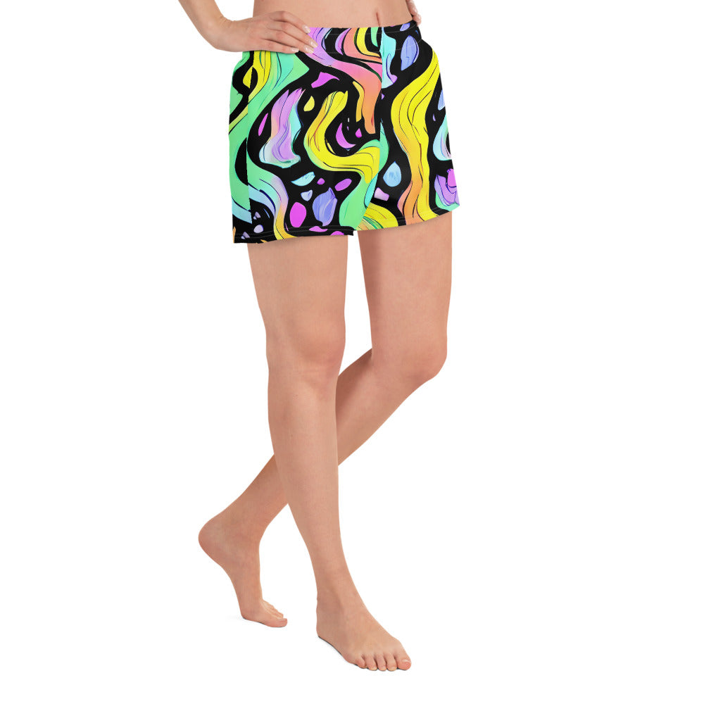 Women’s Athletic Shorts - Sillman Swirl