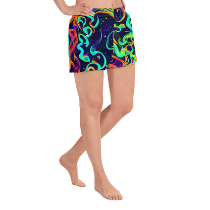 Women’s Athletic Shorts - Cheston Swirl