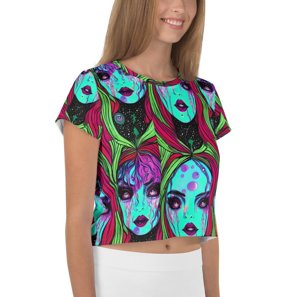 Women's Crop Tee - Luminous Nightfall