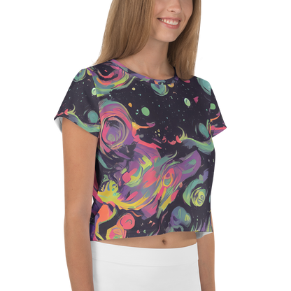 Women's Crop Tee - Psychedelic Drift