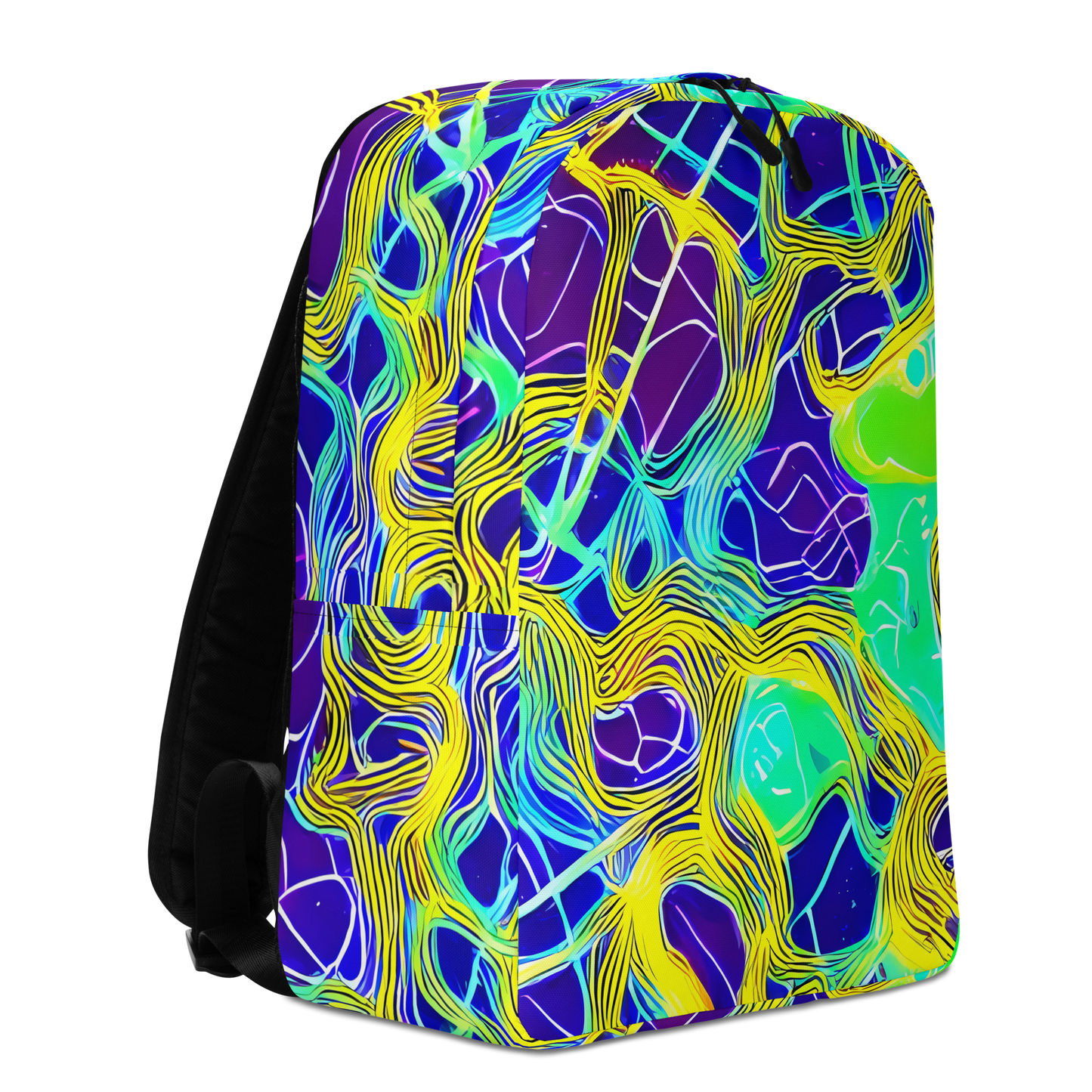 Minimalist Backpack - Neon Jungle Rhapsody