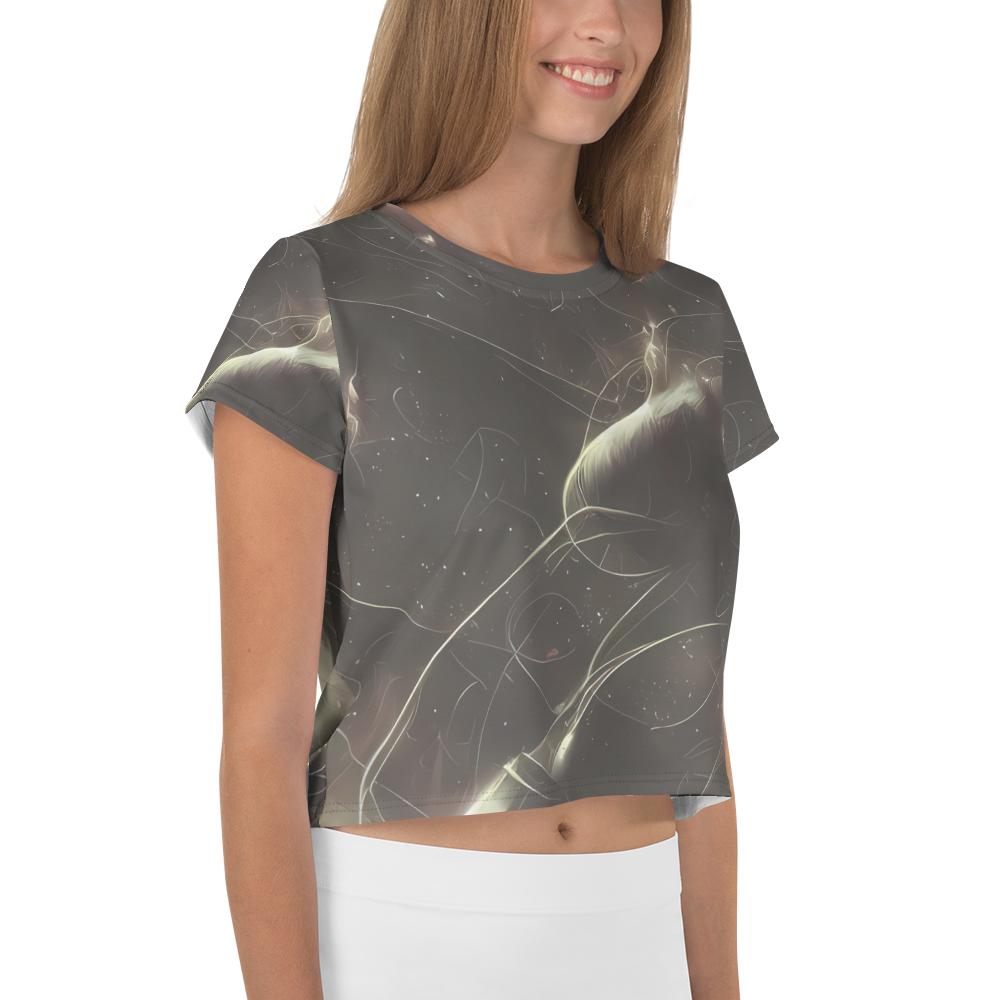 Women's Crop Tee - Nebula Veins