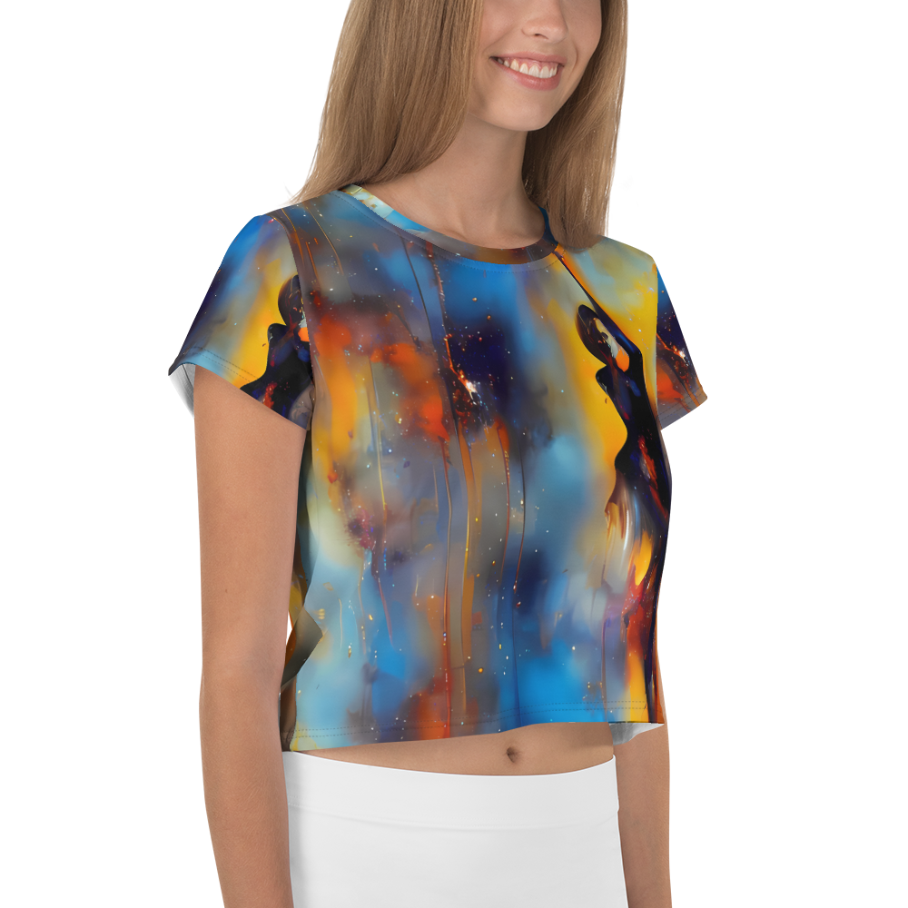 Women's Crop Tee - Cobalt Vogue