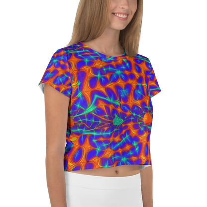 Women's Crop Tee - Nebula Tides