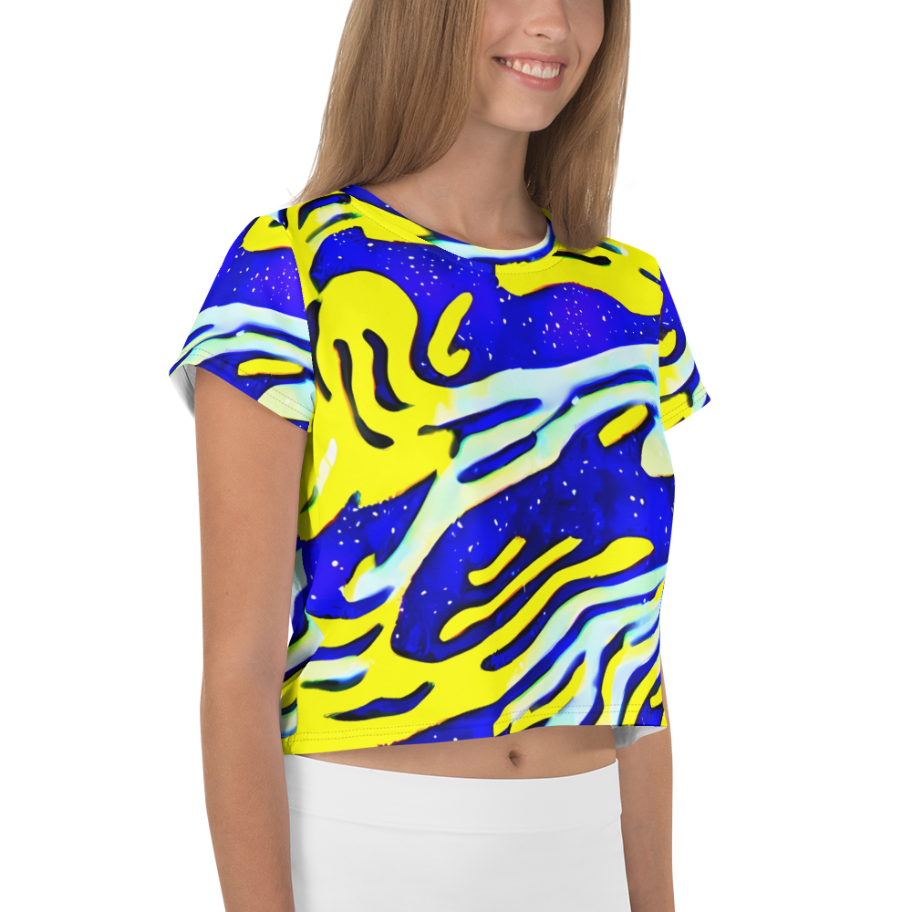 Women's Crop Tee - Electric Horizon