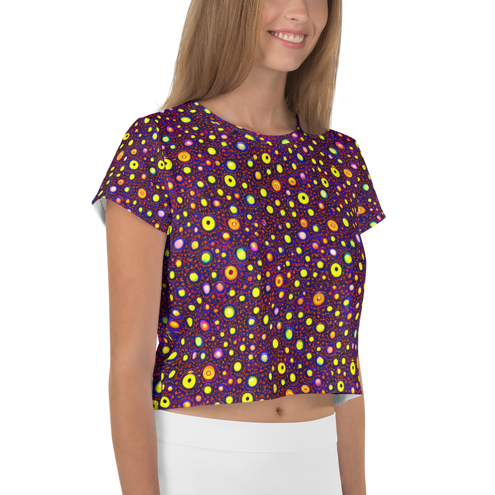 Women's Crop Tee - Cosmic Dotscape