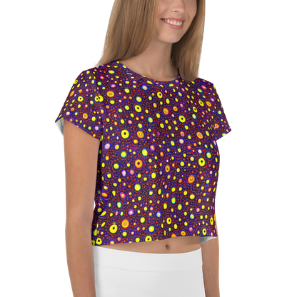 Women's Crop Tee - Cosmic Dotscape