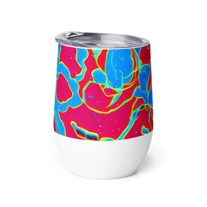 Wine Tumbler - Electric Bloom