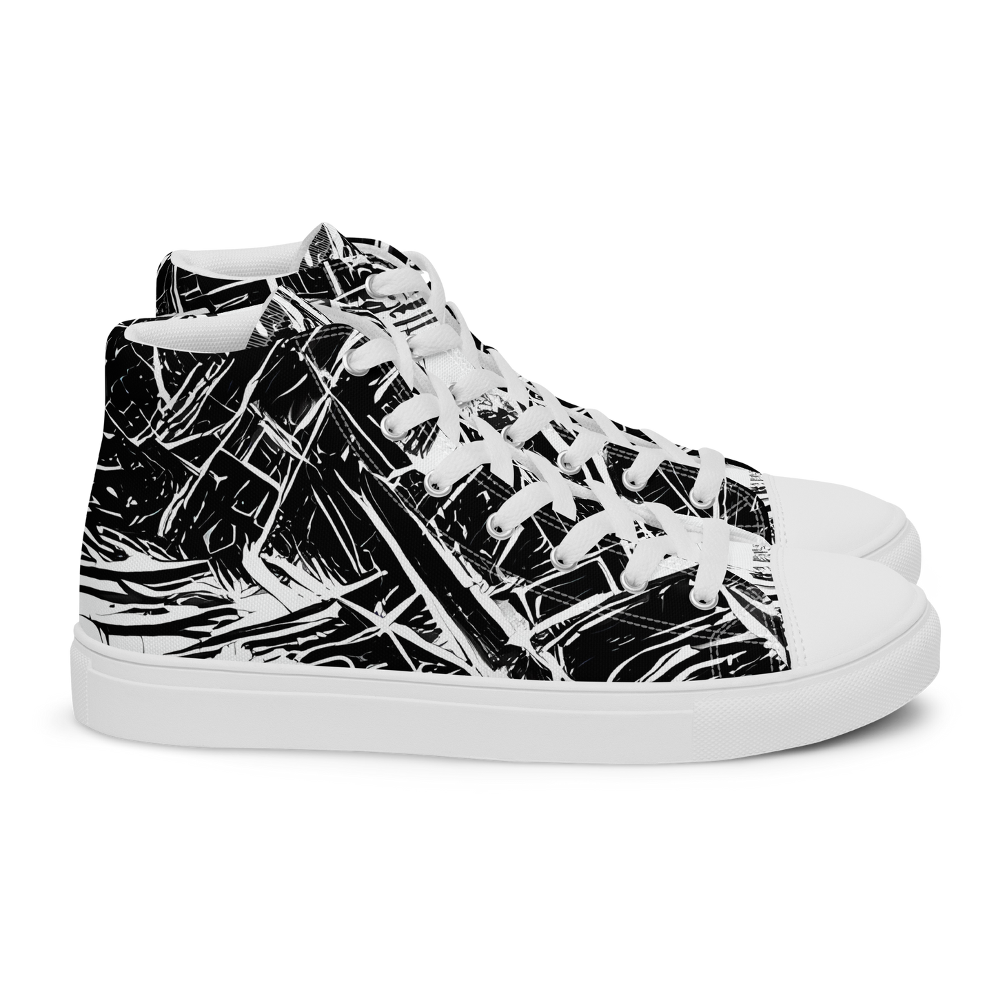 Women's High Top Canvas Shoes - Ferriss Fractals