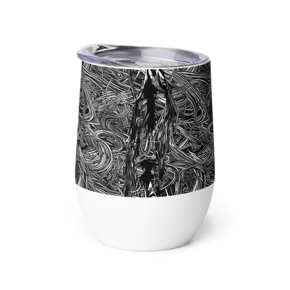 Wine Tumbler - Mesmeric Tangles