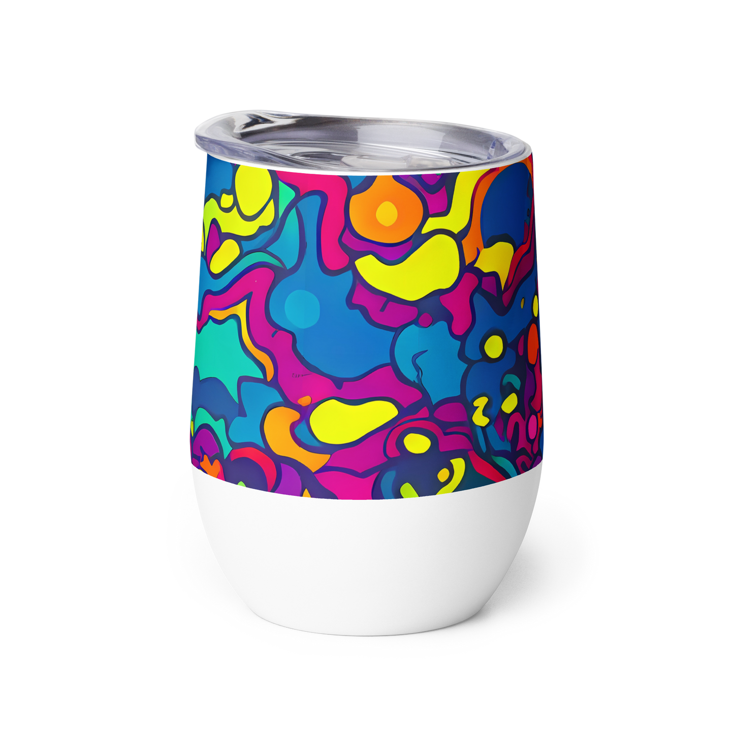 Wine Tumbler - Colorful Chaos