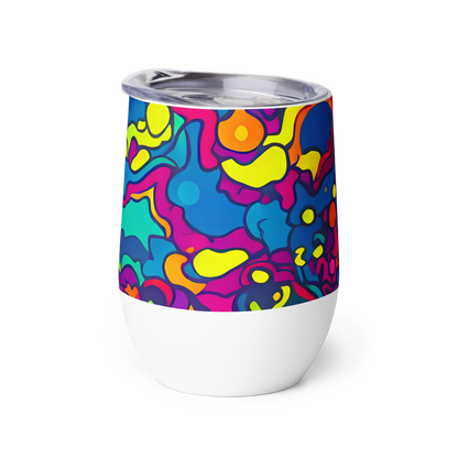 Wine Tumbler - Colorful Chaos