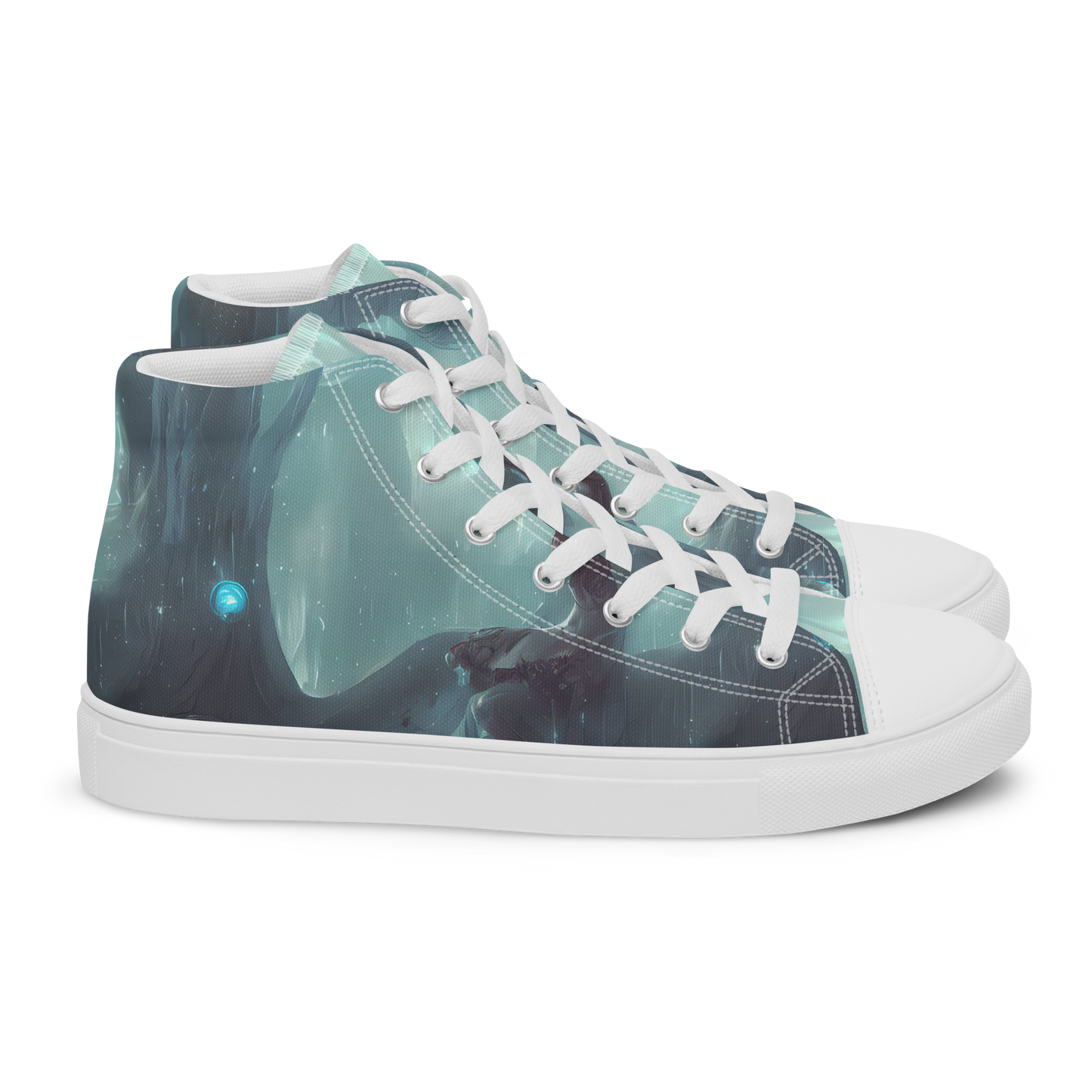 Women's High Top Canvas Shoes - Liquid Serenity