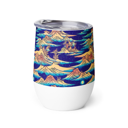 Wine Tumbler - Mystical Mountain Mirage