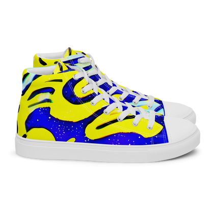 Women's High Top Canvas Shoes - Electric Horizon