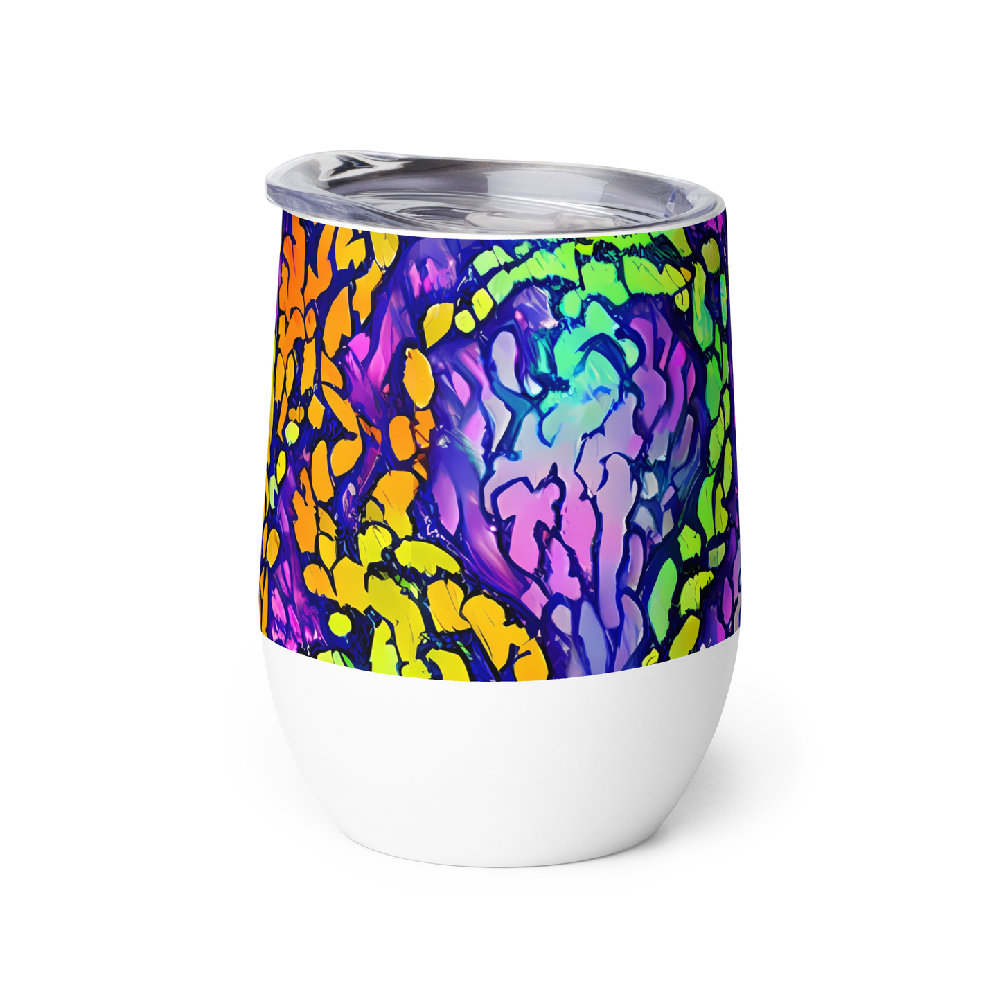 Wine Tumbler - Surreal Waveforms