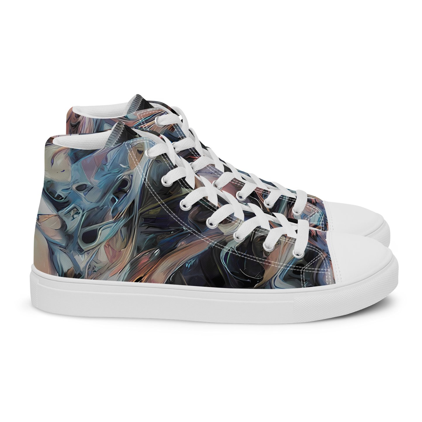 Men's High Top Canvas Shoes - Daydream Cascade