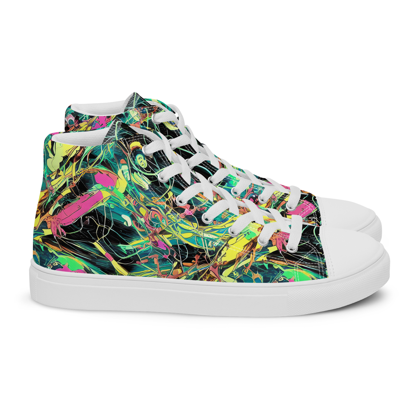 Women's High Top Canvas Shoes - Cyborg Whirl